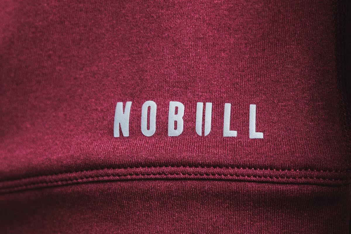 Nobull Performance Crew Men's Sweatshirts Deep Red | Australia (DS4750)